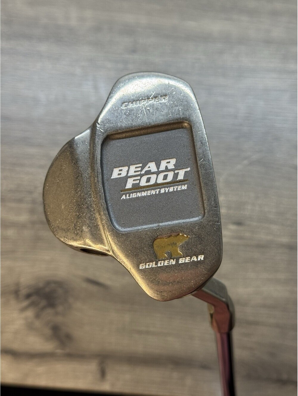 Golden Bear Bear Foot Alignment System Chipper RH Golf Club 35 Inch OG Grip EUC